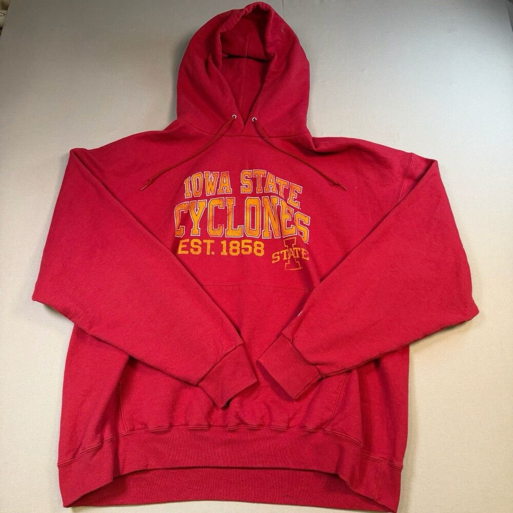 Iowa State Cyclones Champion Reverse Weave Pullover Hoodie Sweatshirt Size XXL